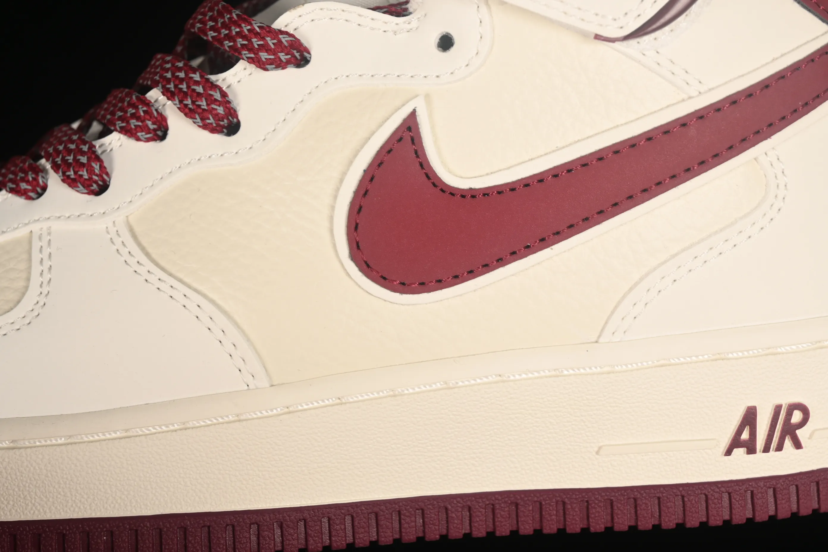 All categories Nk Air Force 1 Air Force series Nk Air Force 1 Mid Air Force mid-top Nk Air Force 1'07 Mid beige red hook Starry Air Force One mid-top casual sneakers SH0235-533